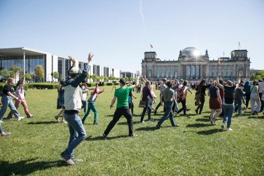 Moving Human Image in Berlin