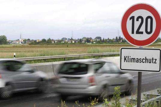 Tempolimit 120 km/h für Klimaschutz im August 2007