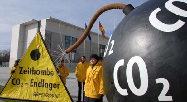 Zeitbombe CCS vor dem Kanzleramt