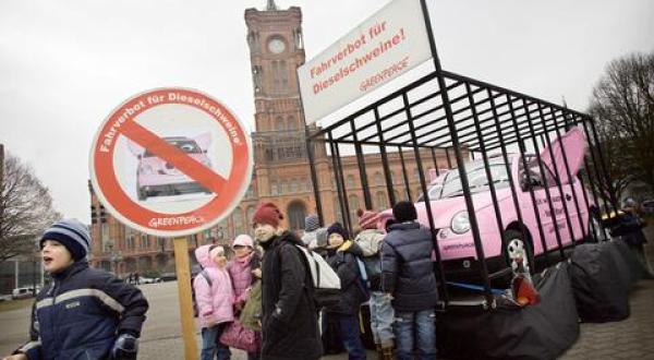 Feinstaub-Aktion in Berlin