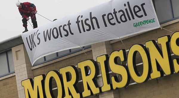 Fischaktion bei Morrison's - Großbritannien