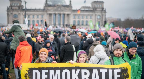 Demonstration against Right-Wing Extremism in Berlin