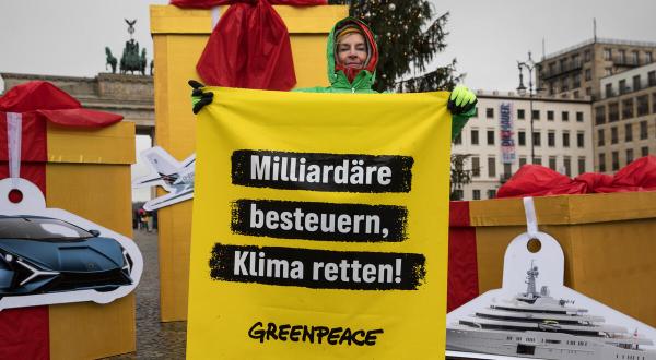 Activists Protest for a Billionaire's Tax in Germany