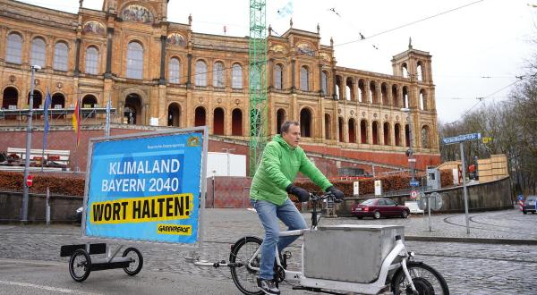 Klimaland Bavaria 2040 - Keep the word- Protest Munich