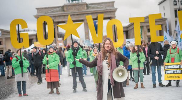 Baro Vicenta Ra Gabbert at Climate Strike 2025 in Berlin