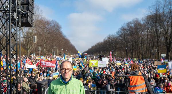 Demonstration in Berlin für Frieden in der Ukraine