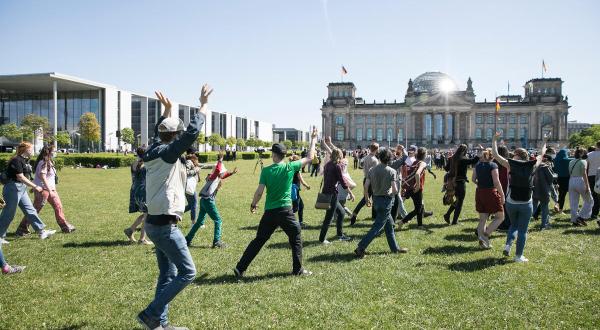 Moving Human Image in Berlin