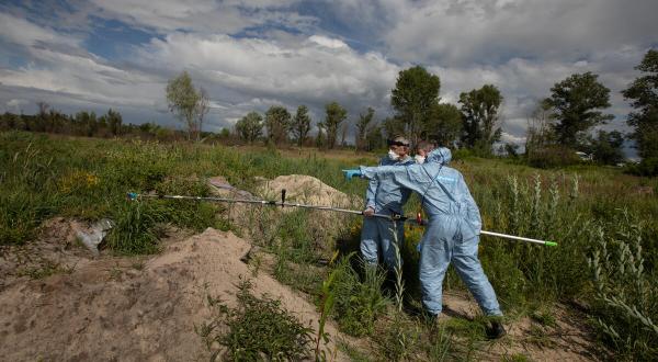 Examination around Chornobyl for Radioactivity