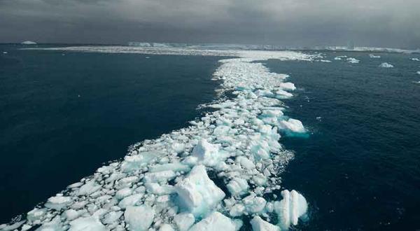 Eisberge vor dem Drygalski Fjord auf der Inselgruppe Südgeorgien im Atlantischen Ozean, November 2008