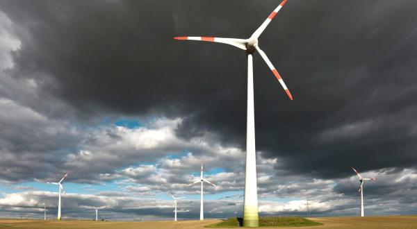 Windpark bei Prenzlau in der Uckermark (Brandenburg)