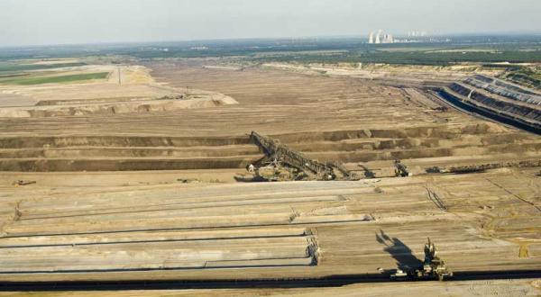 Braunkohletagebau Jänschwalde in der Lausitz. August 2008