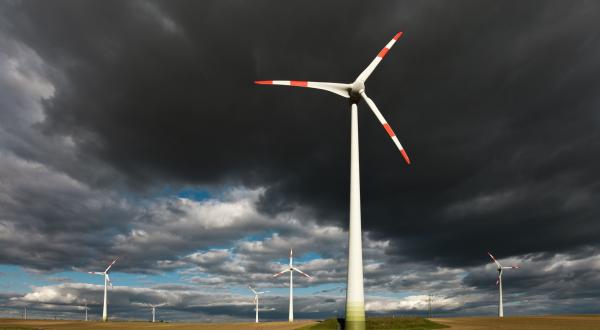 Windpark bei Prenzlau in der Uckermark (Brandenburg)