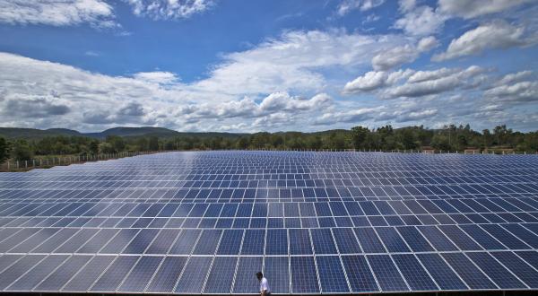 Solarenergieanlage in Thailand.