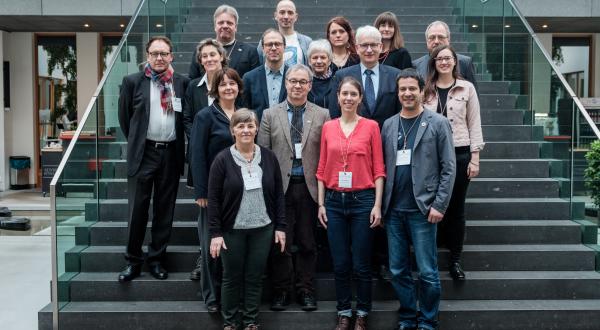 Gruppenbild vor der Pressekonferenz