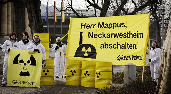 Protest gegen eine Laufzeitverlängerung für das AKW Neckarwestheim I 03/10/2010