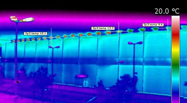 Wärmebilder vom Atommüllzwischenlager Gorleben