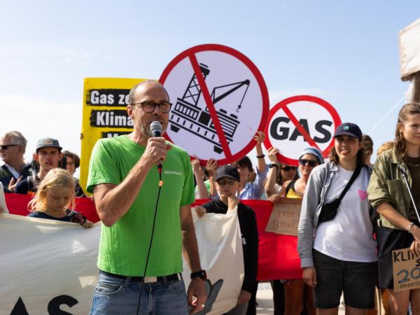 Demonstration against Borkum Gas Project in Germany