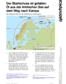 Öl aus der Arktischen See auf dem Weg nach Europa