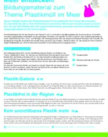 Plastikmüll im Meer (Ergänzungsblatt zu "Meer entdecken")