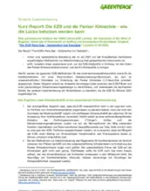 Deutsche Zusammenfassung von Report The ECB Paris Gap